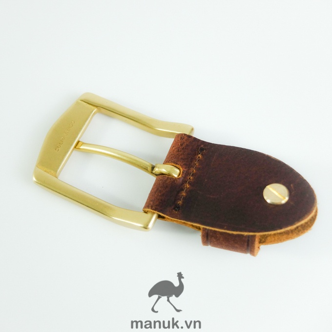 Mặt thắt lưng nam đồng đúc BN3 | Bộ đầu khoá thắt lưng đồng đúc dùng cho bảng dây 3.8cm - 3.9cm