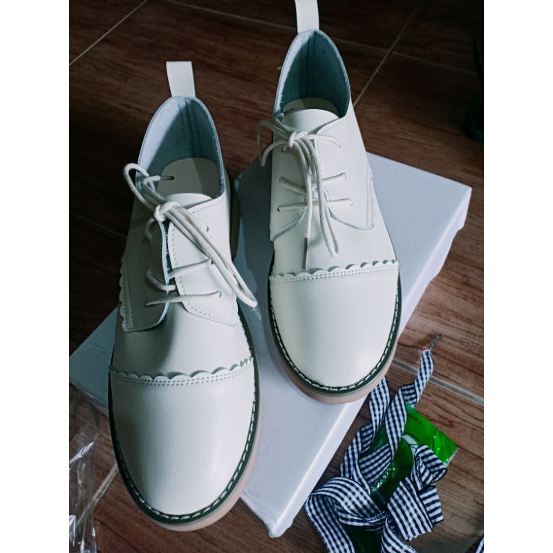 (Hàng Đẹp)Ảnh thật 4 hình cuối-Giày oxford nữ da Pu style Hàn Quôc | BigBuy360 - bigbuy360.vn