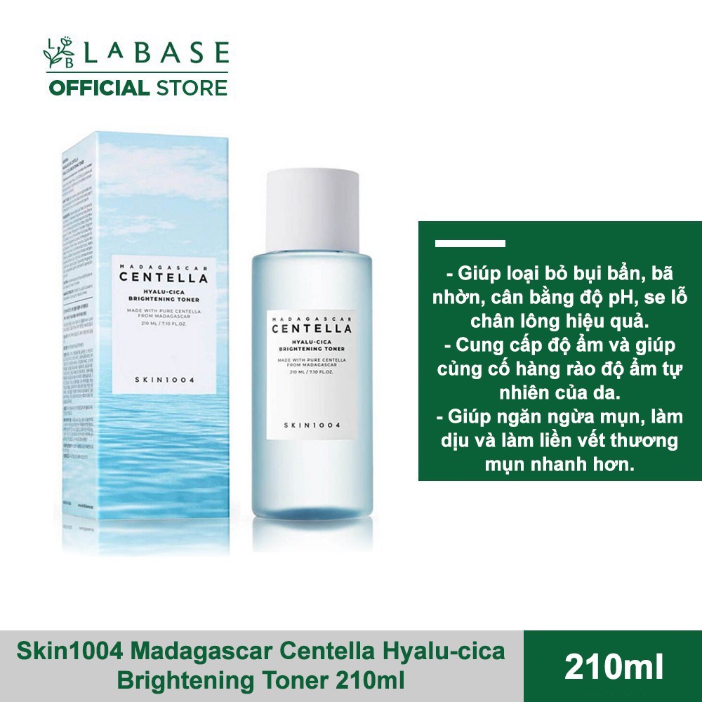 Toner Cấp Ẩm, Sáng Da, Chiết Xuất Rau Má Skin1004 Madagascar Centella Hyalu-cica Brightening - Hàng Nhập Khẩu