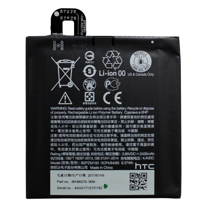 Pin HTC U Play 2435mAh Zin theo máy - Hàng nhập Khẩu bảo hành 6 tháng.