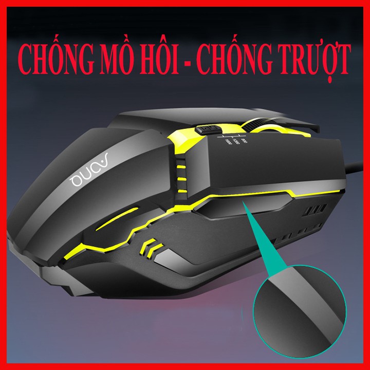 Chuột máy tính M3 Led tự động đổi màu cực chất, Có nút thay đổi DPI tùy chỉnh BH6 tháng