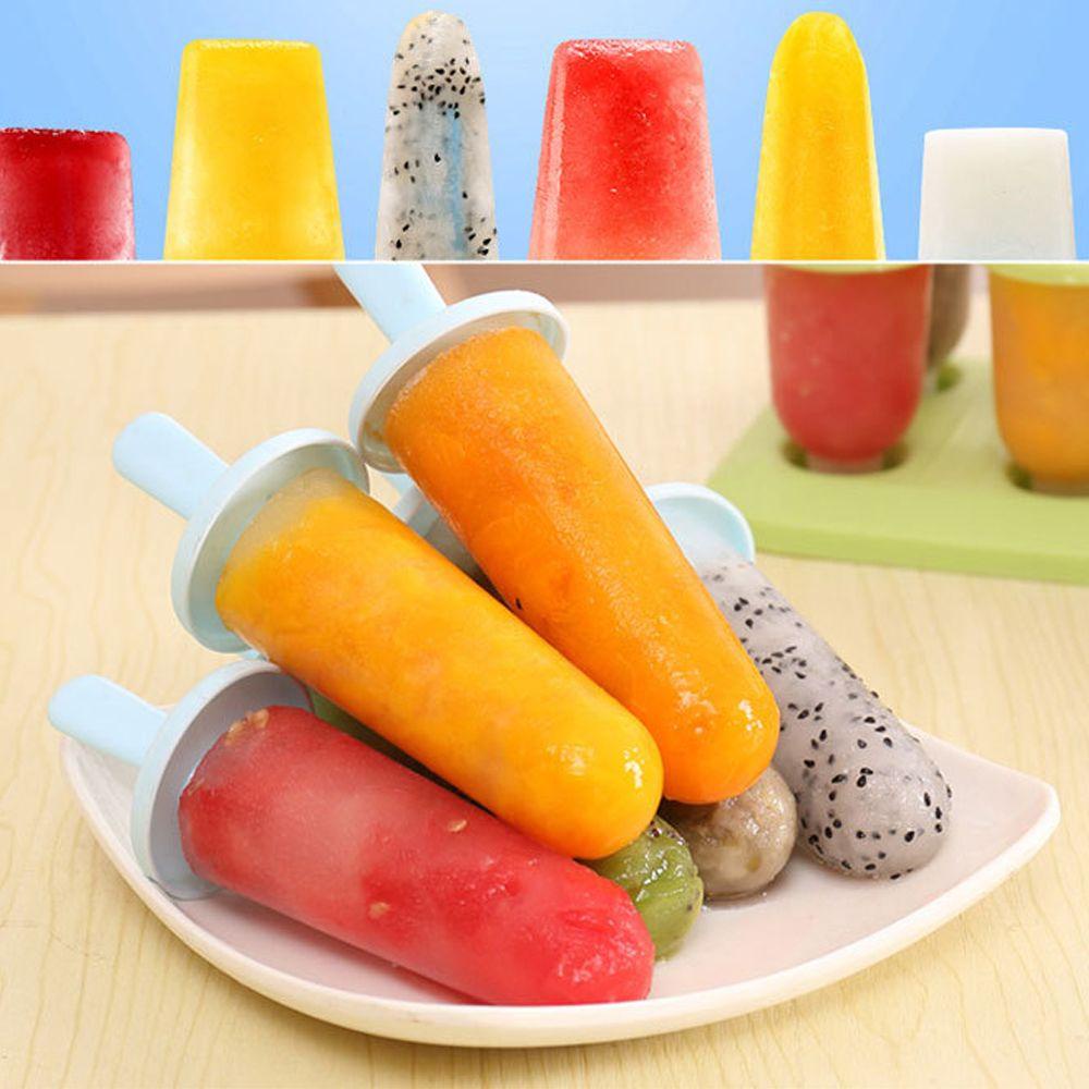 Set 6 Khay Silicone Làm Kem / Bánh Tráng Miệng DIY