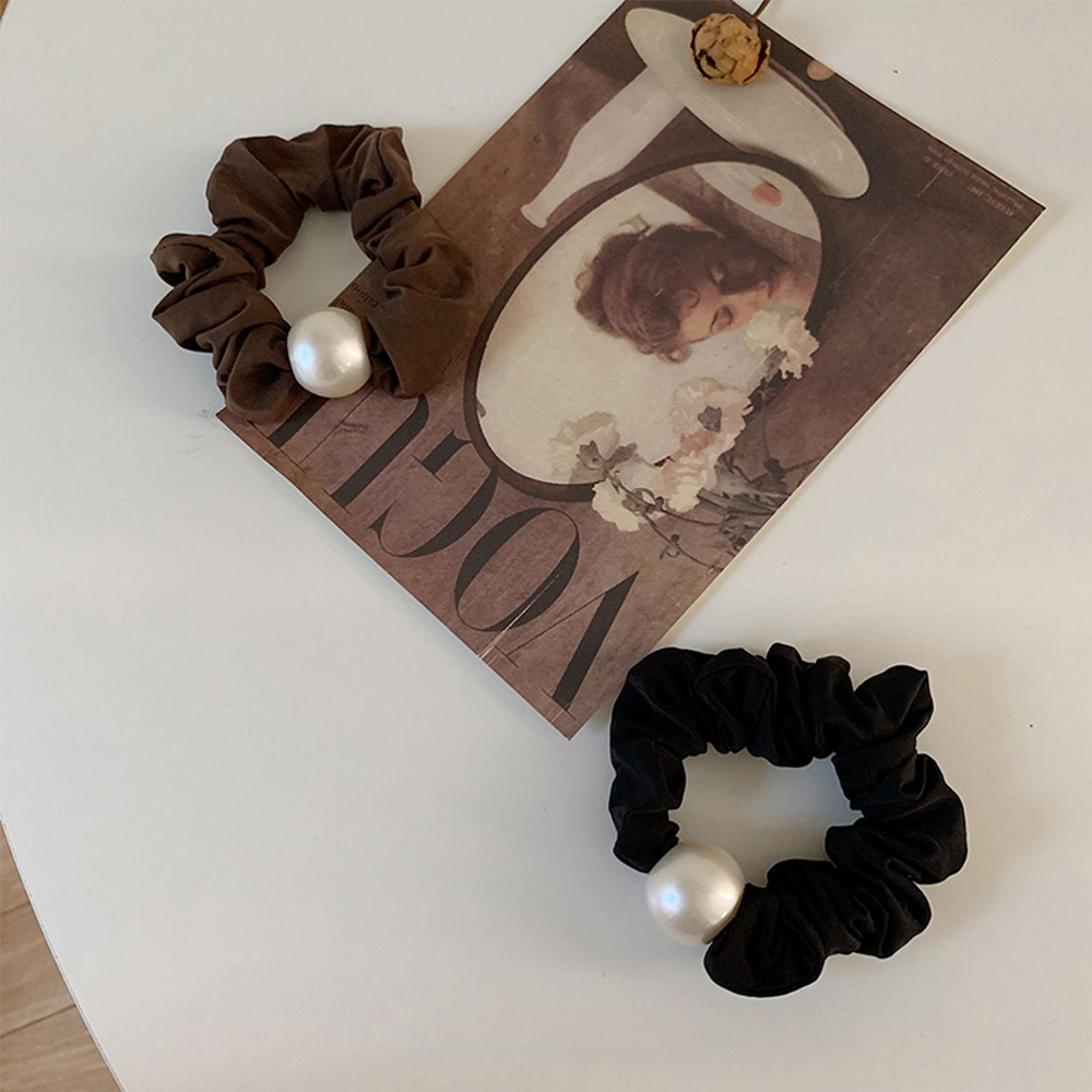 Dây Buộc Tóc Co Giãn Đính Ngọc Trai Nhiều Màu Thời Trang Cho Nữ Back2Life