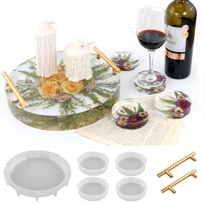 Sa Bộ Khuôn Silicon Làm Đế Lót Ly Có Tay Cầm Trang Trí Phòng Khách / Phòng Ngủ