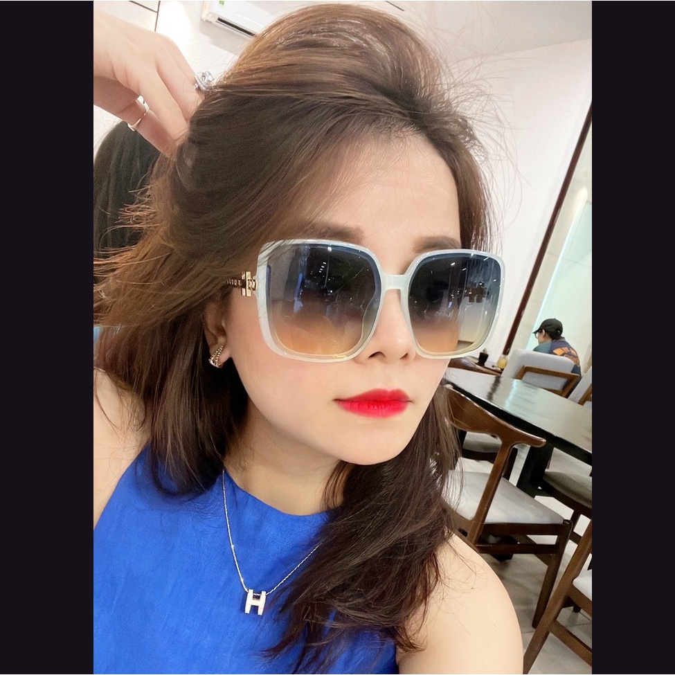 Kính mát thời trang nam nữ cao Cấp JJHM8696 gọng kiểu xích chắc chắn, sang chảnh- Mắt kính nam nữ tròng chống tia UV400