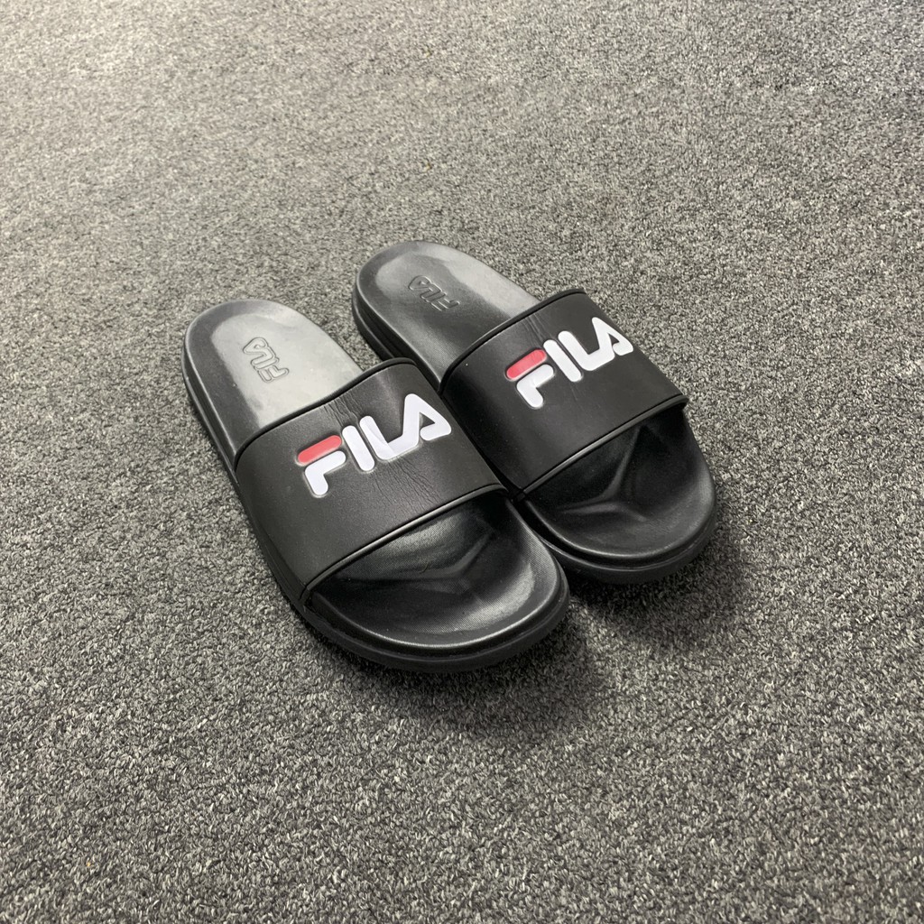 [RAWS] Dép quai ngang FILA all black đen