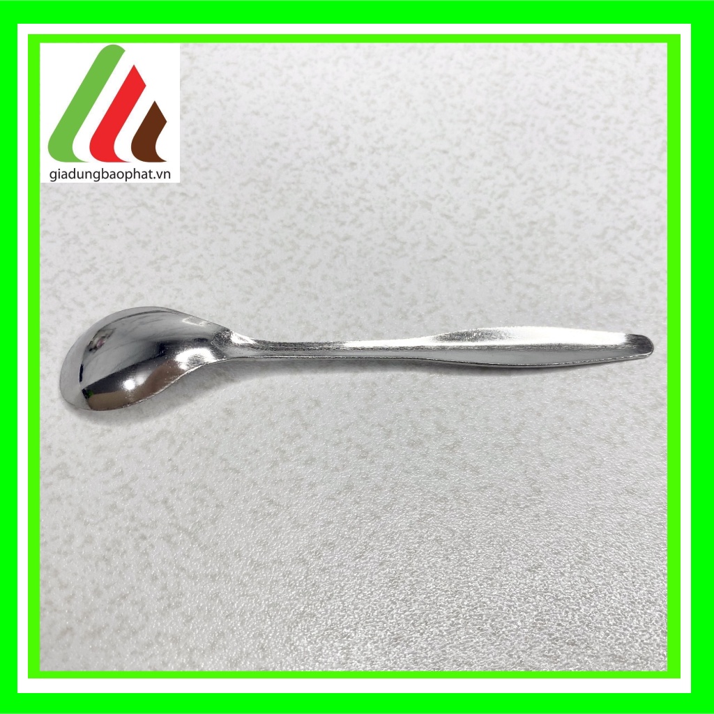 Bộ 10 muỗng / thìa inox cà phê nhỏ đơn giản đẹp dễ thương sáng bóng dày dặn cán ngắn 12,5cm