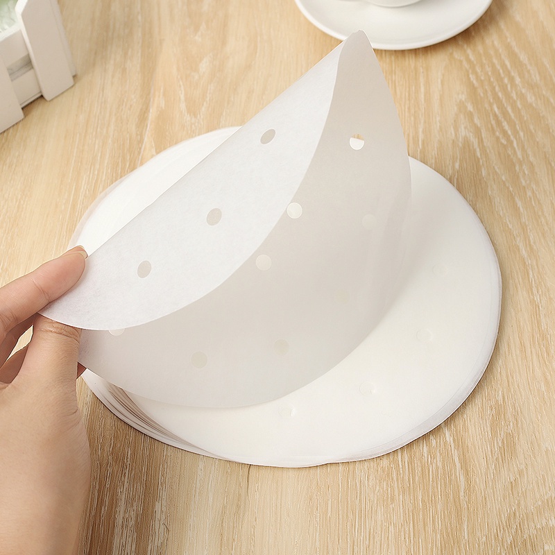 Set 100 Giấy Lót Chống Dính 18/23cm Cao Cấp Cho Nồi Chiên Không Dầu