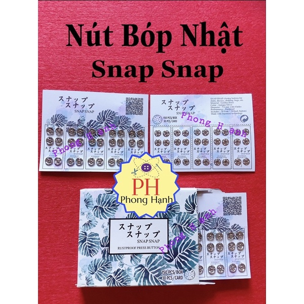 Nút Bóp Snap Snap- hàng cao cấp của Nhật (1 vĩ 30 nút)