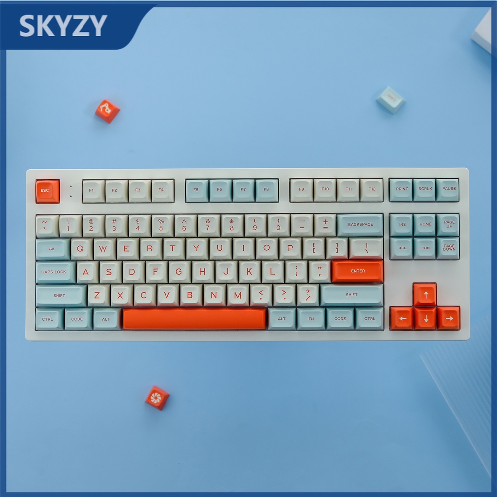 172 Phím Salmon Keycap SA Profile dễ thương cá hồi ABS Double Shot Bàn phím cơ Keycap