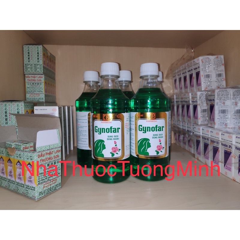 Dung dịch vệ sinh phụ nữ Gynofar, nước rửa phụ khoa chai 500ml