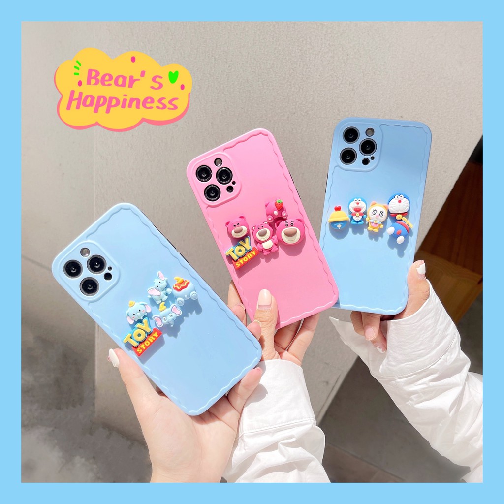 Ốp Lưng Mềm In Hình Voi Dumbo / Dâu Tây Cho Iphone 7 8 X Xs Xr Xs Max 7plus 8plus 11 11 Pro 11 Pro Max 12 12 Pro 12 Pro Max