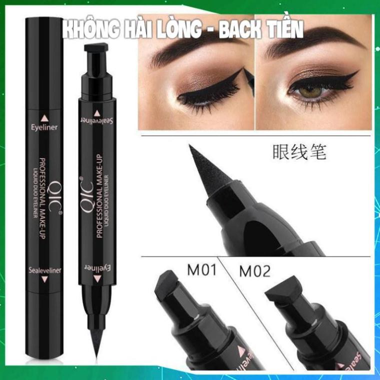 Bút Dạ Kẻ mắt 2 đầu QIC Chính Hãng Siêu Hot Không Thấm Nước Lâu Trôi Đầu Mảnh Dễ Kẻ KING DC | BigBuy360 - bigbuy360.vn
