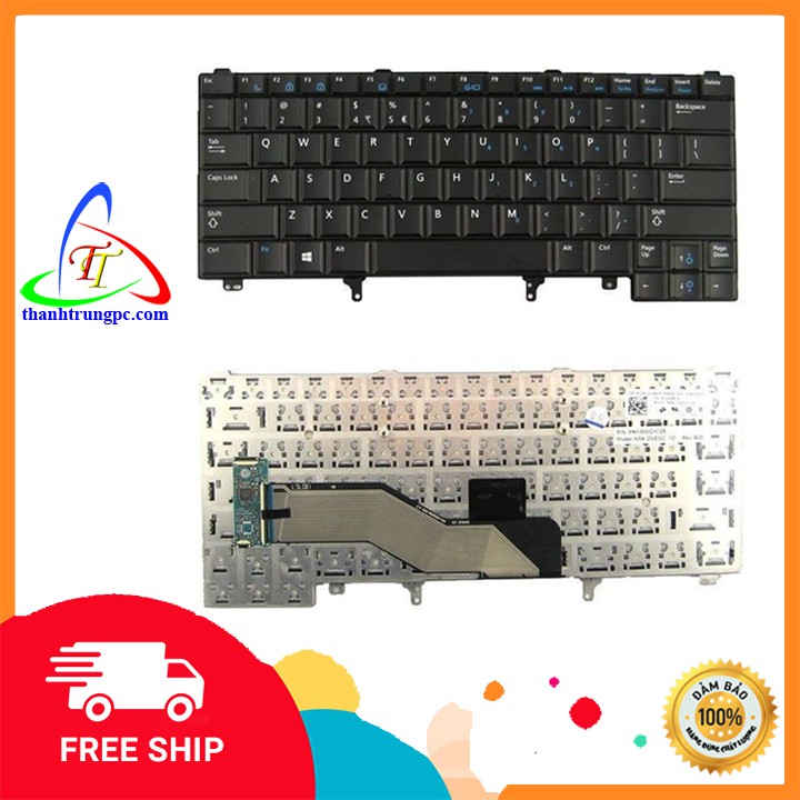 Bàn phím Dell Latitude E5420 E5430 E6420 E6430 E6440 E6520 E6530 E6540 Không Led