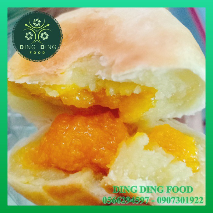[ Combo 2 Bịch ] Bánh Pía Kim Sa Đậu Trứng 150g ( 1 Bịch 2 Cái Bánh To ) Tân Huê Viên - DING DING FOOD