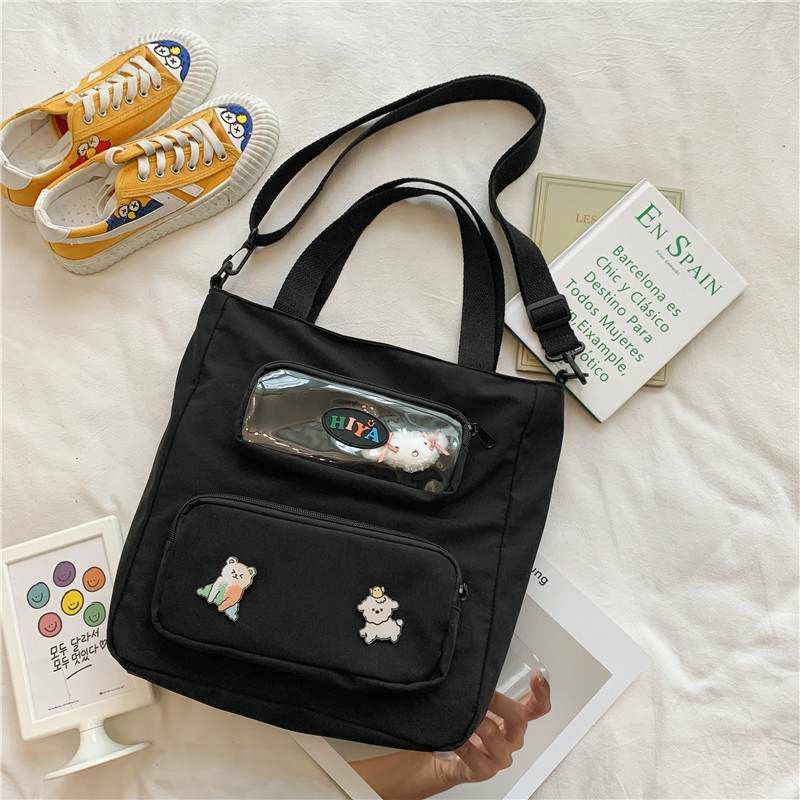 Túi tote chất vải vanvas chống thấm bền đẹp tặng kèm sticker cute