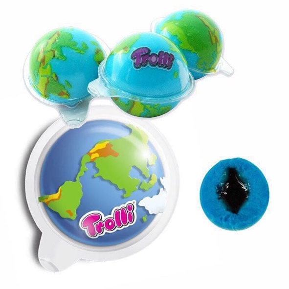 Túi 4 viên Kẹo dẻo Trolli hình trai đất hàng nội địa Đức