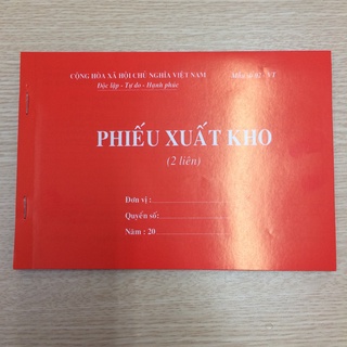 Phiếu xuất kho A5 2 liên