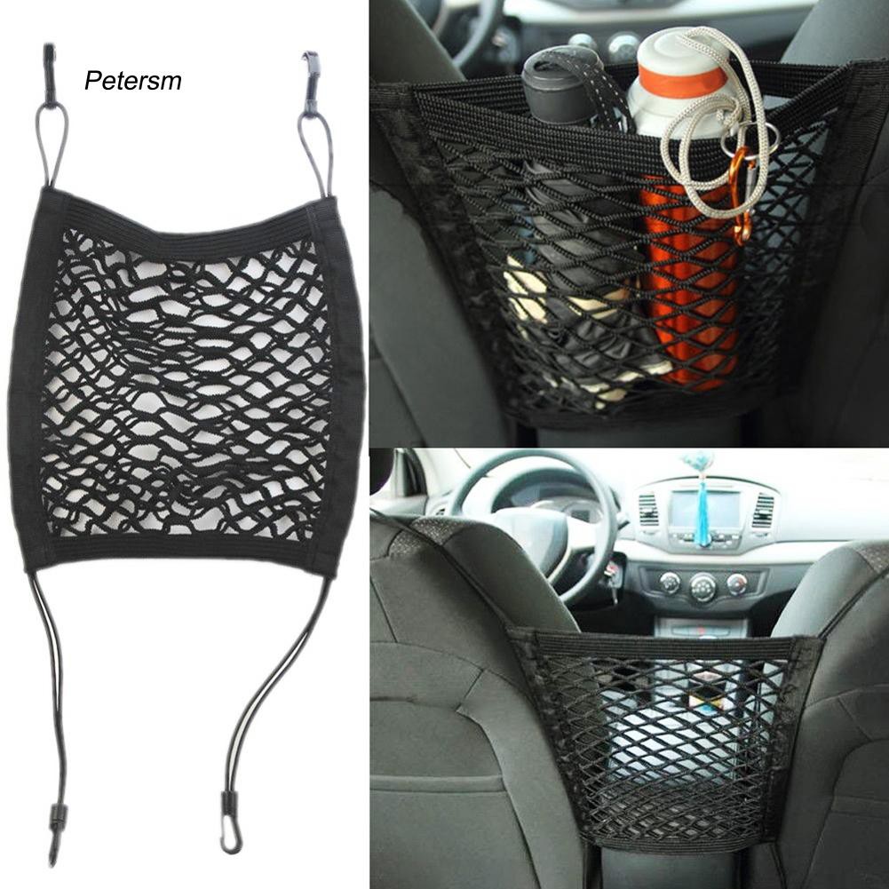 Túi lưới co giãn tốt đựng đồ gắn phía sau ghế ngồi trên xe hơi tiện dụng chất lượng cao