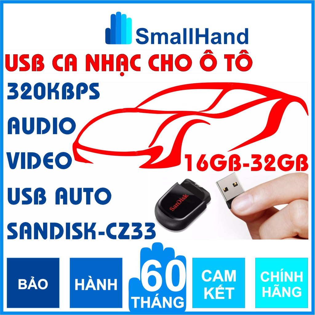 USB ô tô – Có sẵn video full HD và audio chất lượng lượng 320Kbps – USB nhạc cho ô tô, loa kéo, loa 