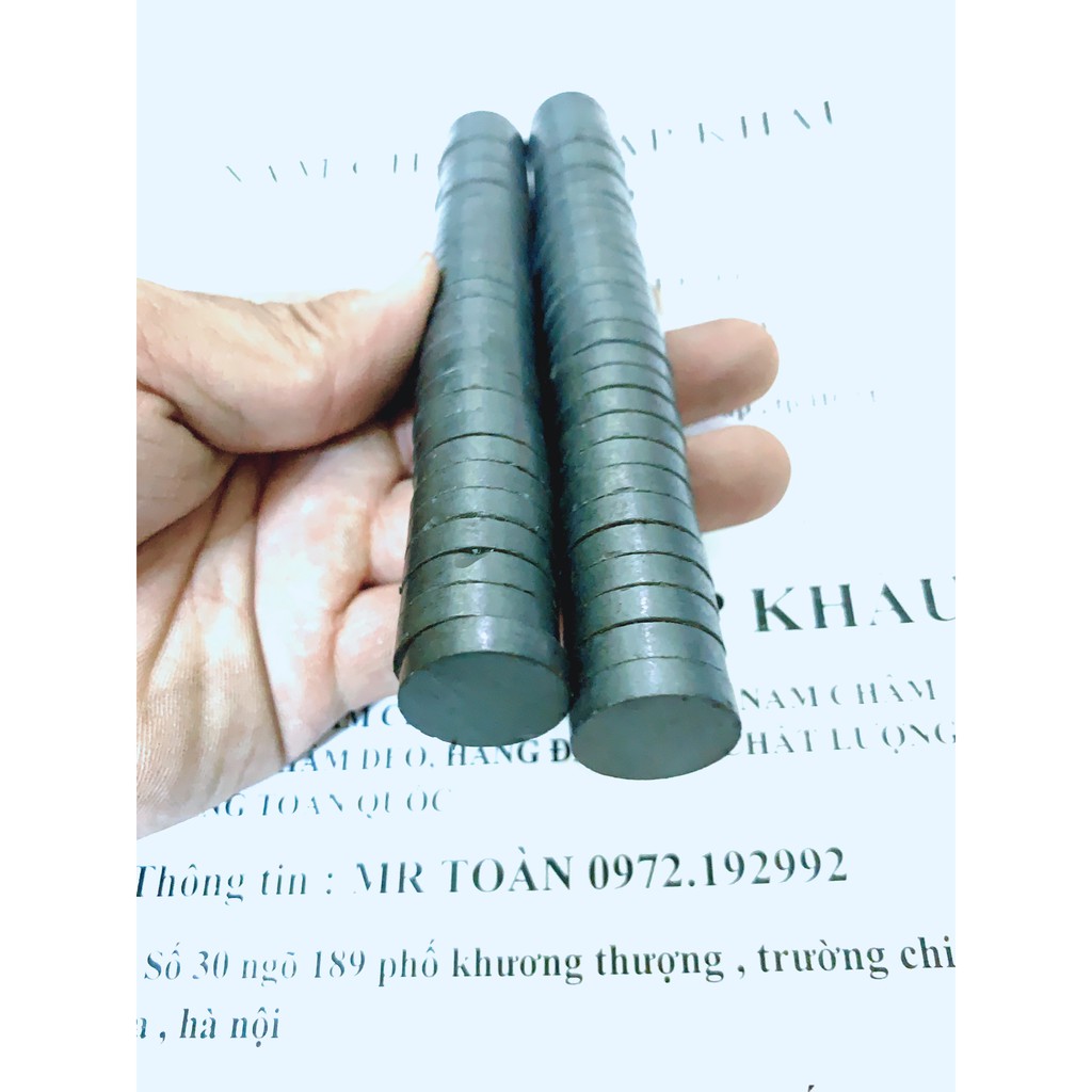 10 VIÊN NAM CHÂM ĐEN KÍCH THƯỚC 20X5MM