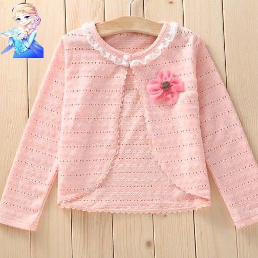 Áo Khoác Cardigan Viền Ren Tay Dài Phong Cách Thời Trang Hàn Quốc Mới 2021 Dành Cho Bé Gái