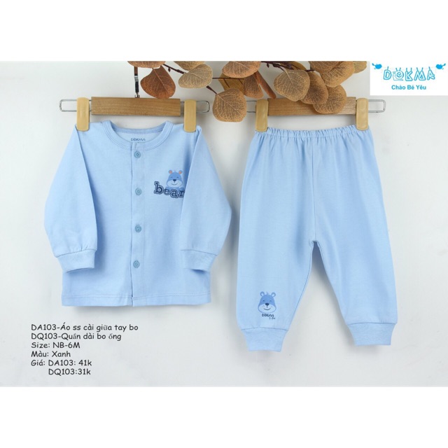Quần áo sơ sinh dokma truyền thống cài giữa🌸