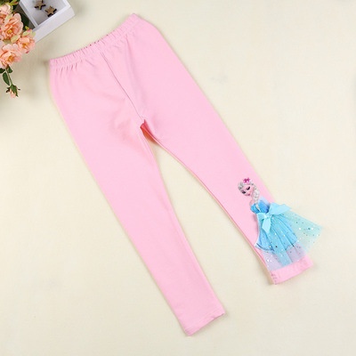 Quần Legging Cotton In Họa Tiết Hoạt Hình Xinh Xắn Dành Cho Bé Gái 3-11 Tuổi