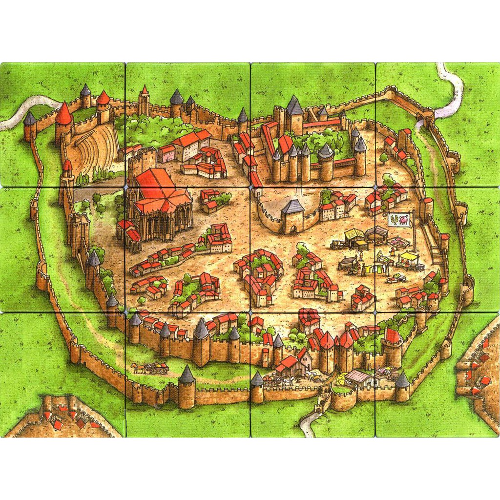 TRÒ CHƠI BOARDGAME CARCASSONNE- TRÒ CHƠI BOARD GAME VÙNG ĐẤT CỦA HIỆP SỸ