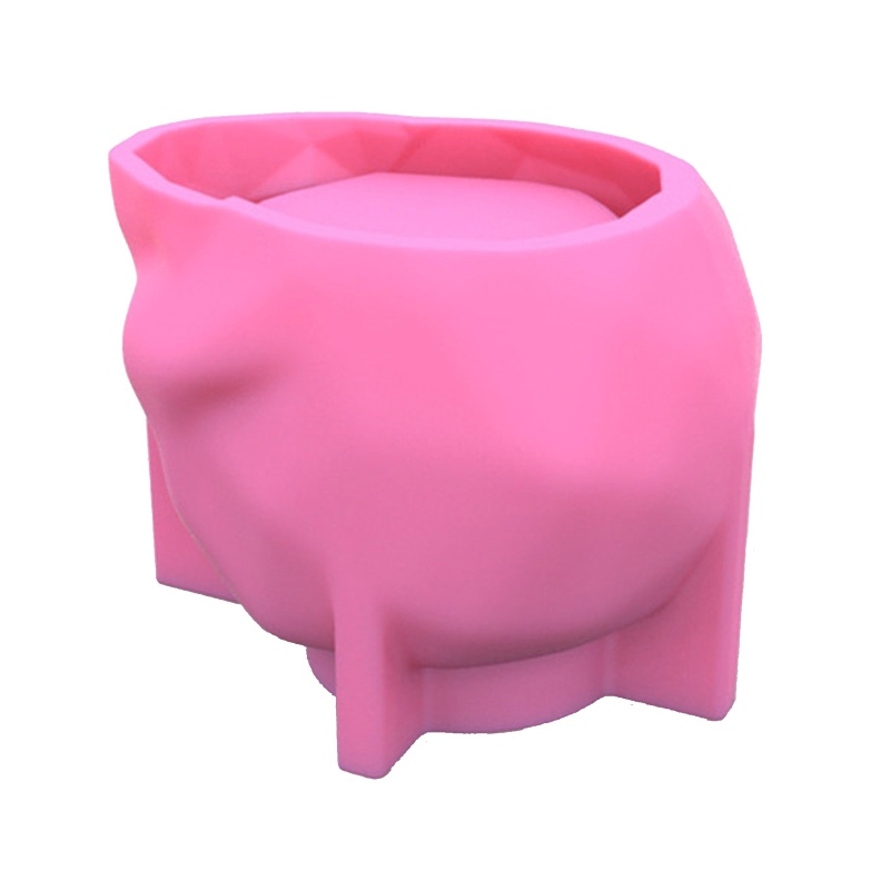 Sa Khuôn Silicon Làm Chậu Hoa / Xi Măng / Ống Đựng Bút Hình Đầu Lâu