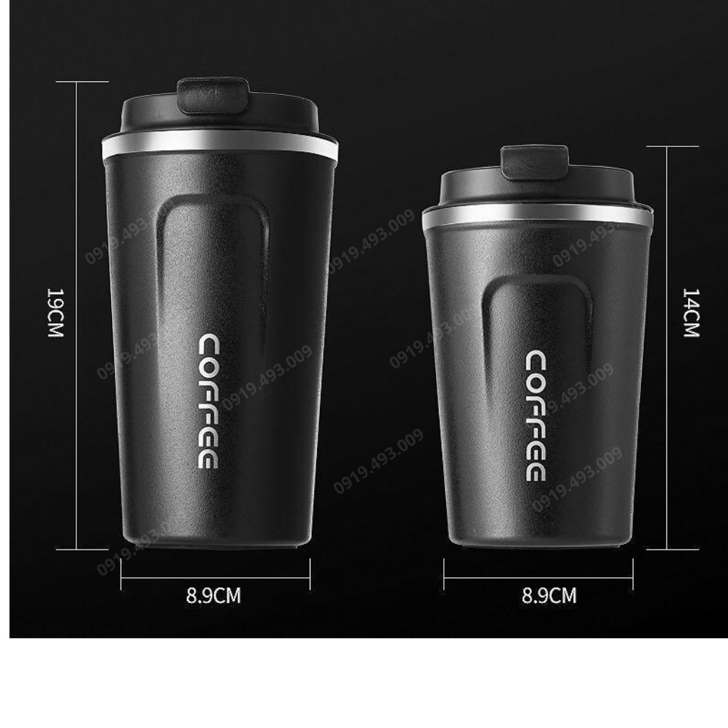 , Ly giữ nhiệt Hàn Quốc Inox 304 Coffee Cao Cấp