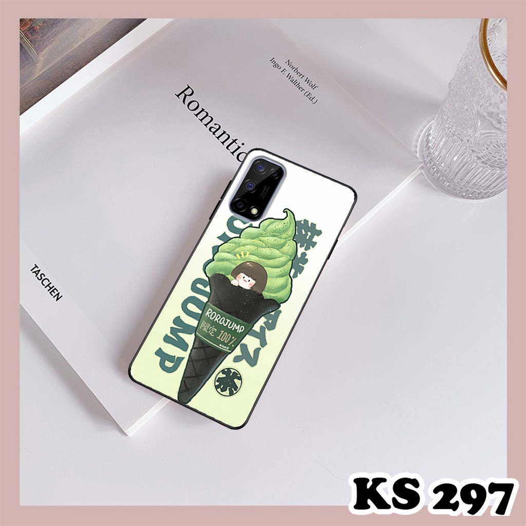 Ốp lưng Oppo Realme V5 5G - Ốp Oppo in hình Ngân hà &amp; Roro Jumb - Lưng nhám viền TPU