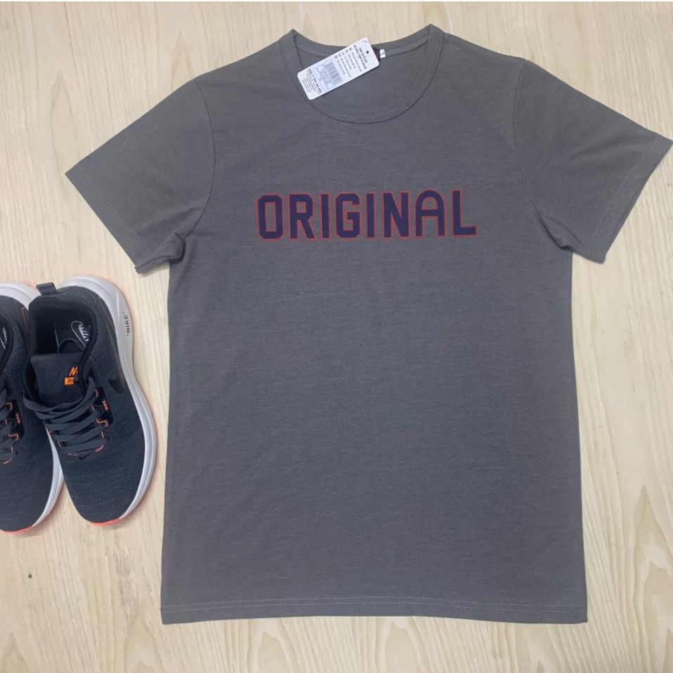 Áo thun cộc tay nam chất cotton mềm mại - Áo cộc tay nam in free đủ mầu