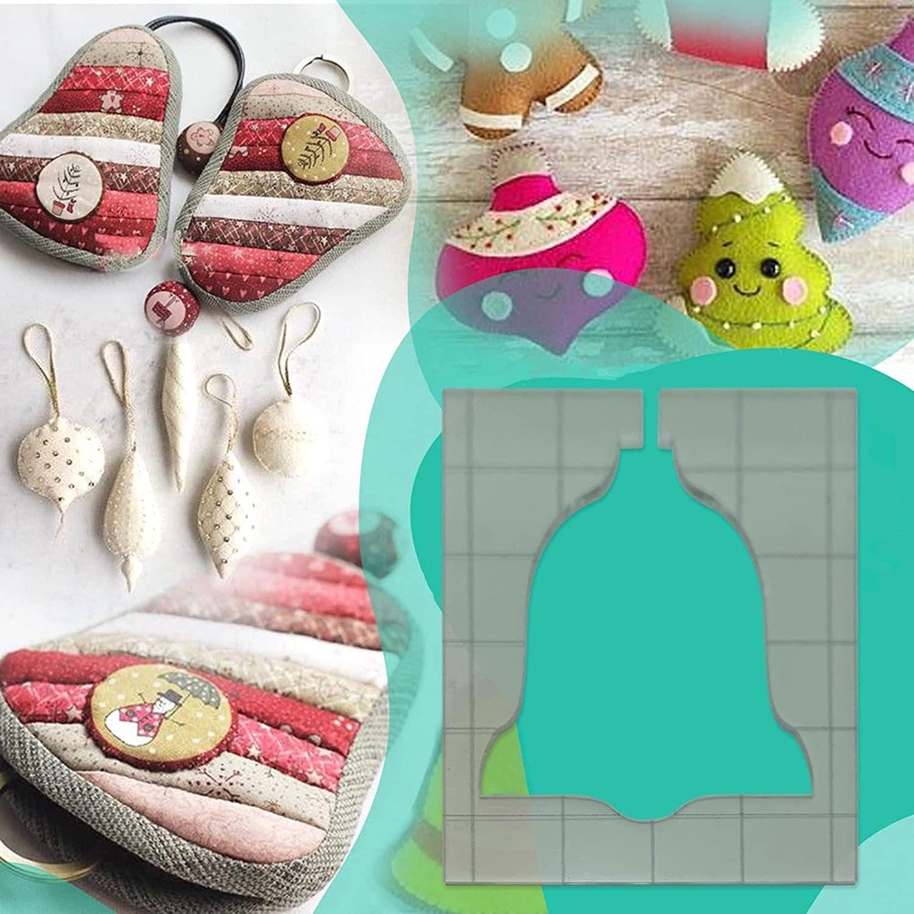 Khuôn May Vá DIY Họa Tiết Giáng Sinh Để Trang Trí
