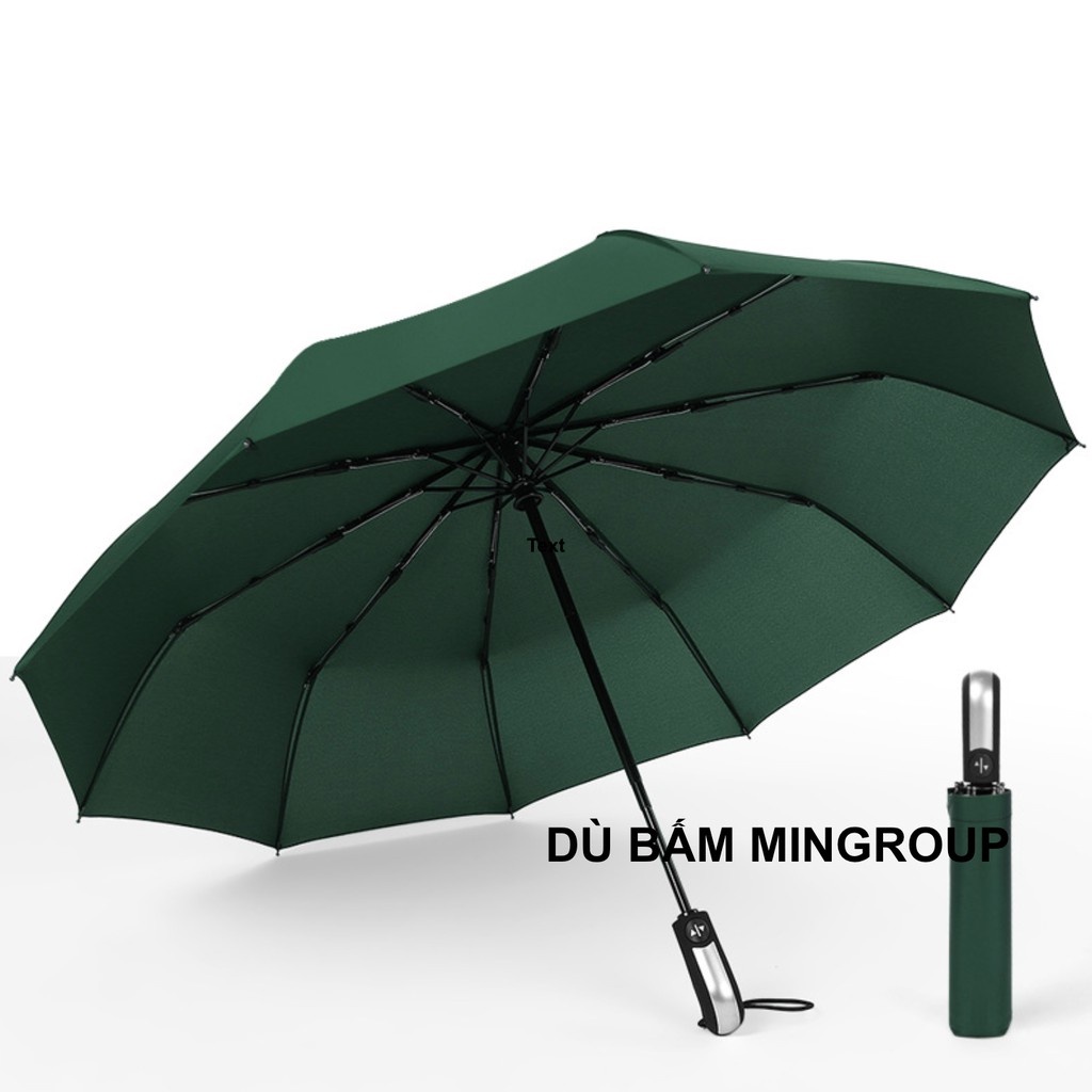 Ô Dù 10 Nan Size Lớn Đóng Mở Tự Động Bằng Nút Bấm Chống Tia Uv - Dù Bấm Vải Dù Cao Cấp Hàng Xuất Nhật