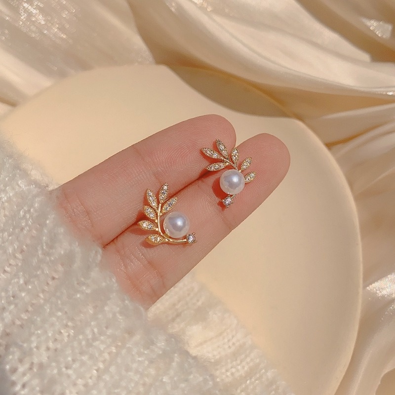 Bông Tai Mạ Bạc 925 Dạng Vòng Phong Cách Retro Hàn Quốc