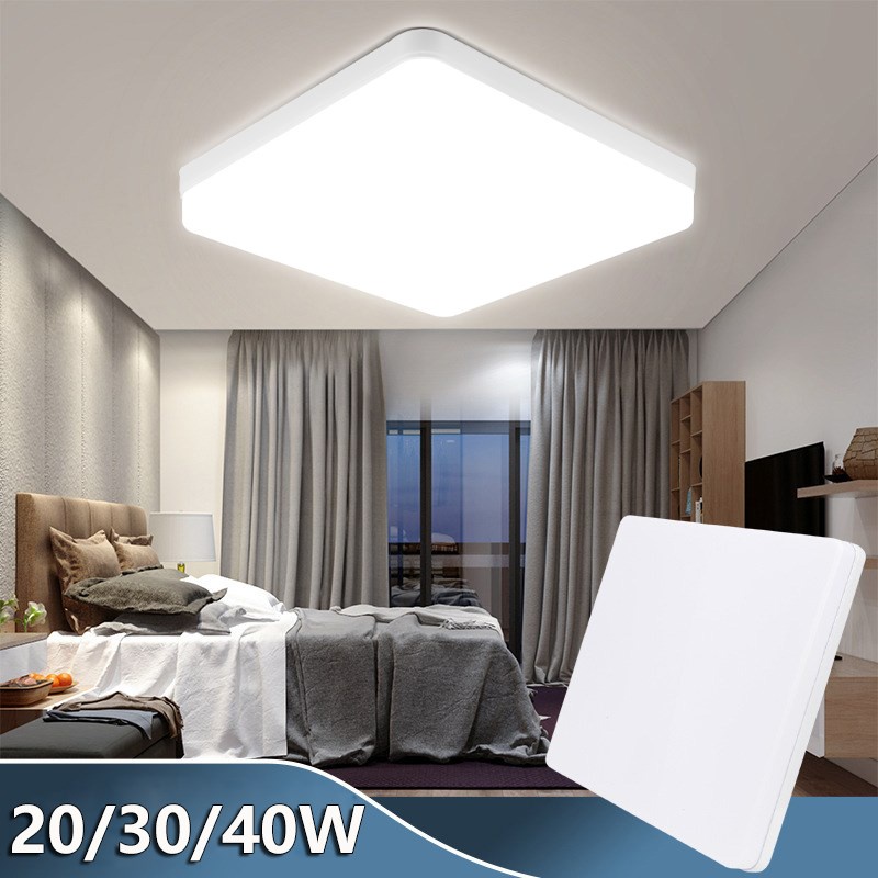 CANMEIJIA Đèn Led Gắn Trần Hình Vuông 20W 30W 40W 220V Trang Trí Phòng Khách/Phòng Ngủ