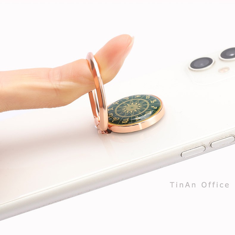 Giá đỡ điện thoại các chòm sao cung hoàng đạo, giá đỡ dạng nhẫn mạ vàng | BigBuy360 - bigbuy360.vn