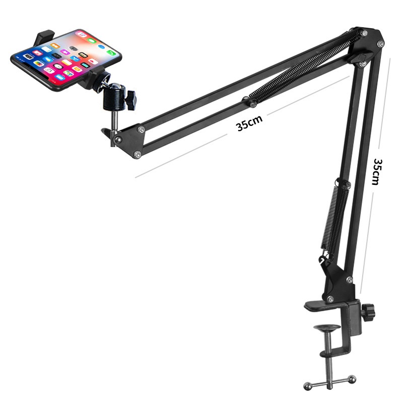 Giá đỡ điện thoại chụp hình trên cao quay video sản phẩm quay viết chữ, làm nail...
