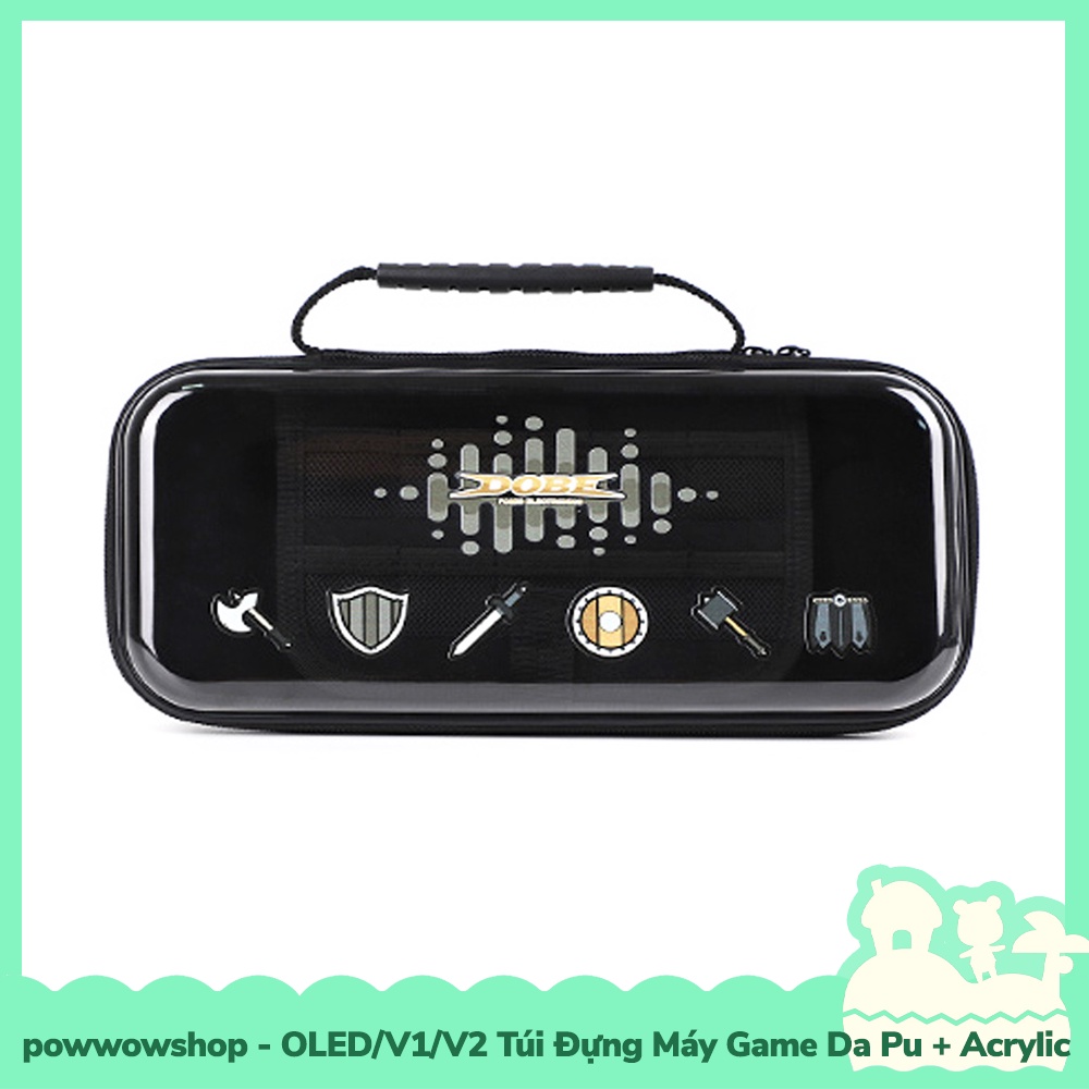[Sẵn VN - Hỏa Tốc] OLED/V1/V2 Túi Đựng Máy Game Da Pu+Acrylic Cho Máy Game Nintendo Switch Phong Cách Gaming Style