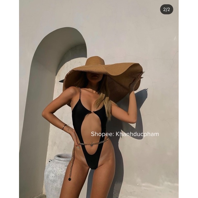 Bikini hai mảnh sexy, quyến rũ, dây xích, hàn quốc, đồ tắm biển, đồ bơi 💢