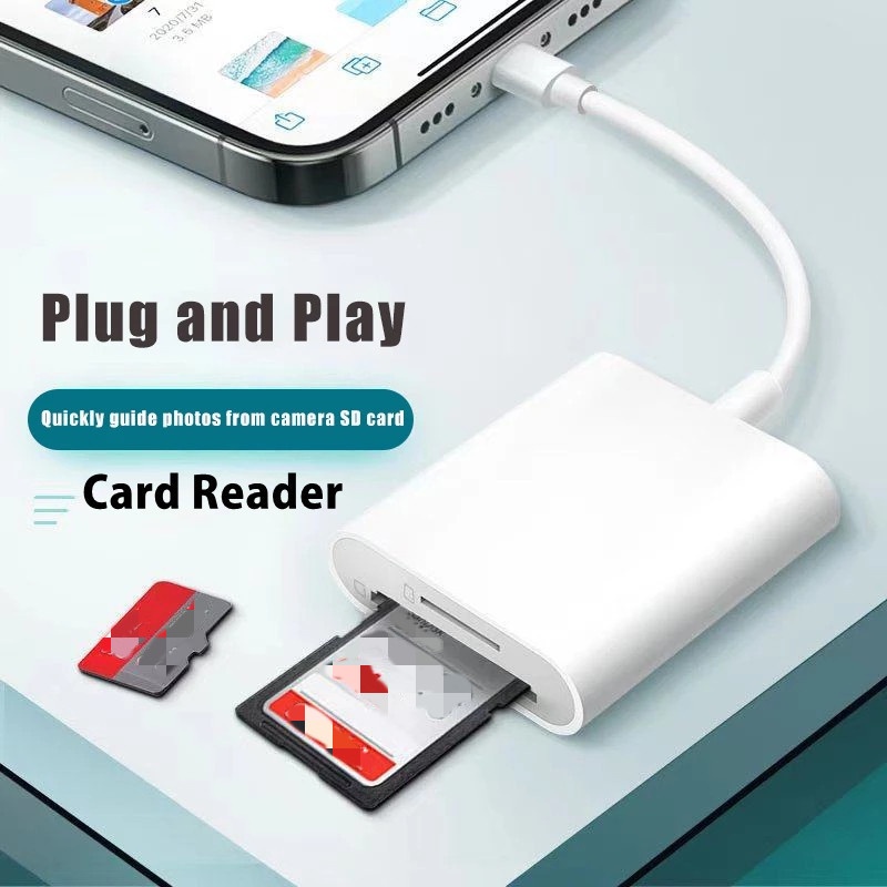 1 Đầu Đọc Thẻ Nhớ USB C Sang SD TF 2 Trong 1 Mini Cho Điện Thoại Android/Máy Tính Bảng/Máy Tính Bảng OTG Type C