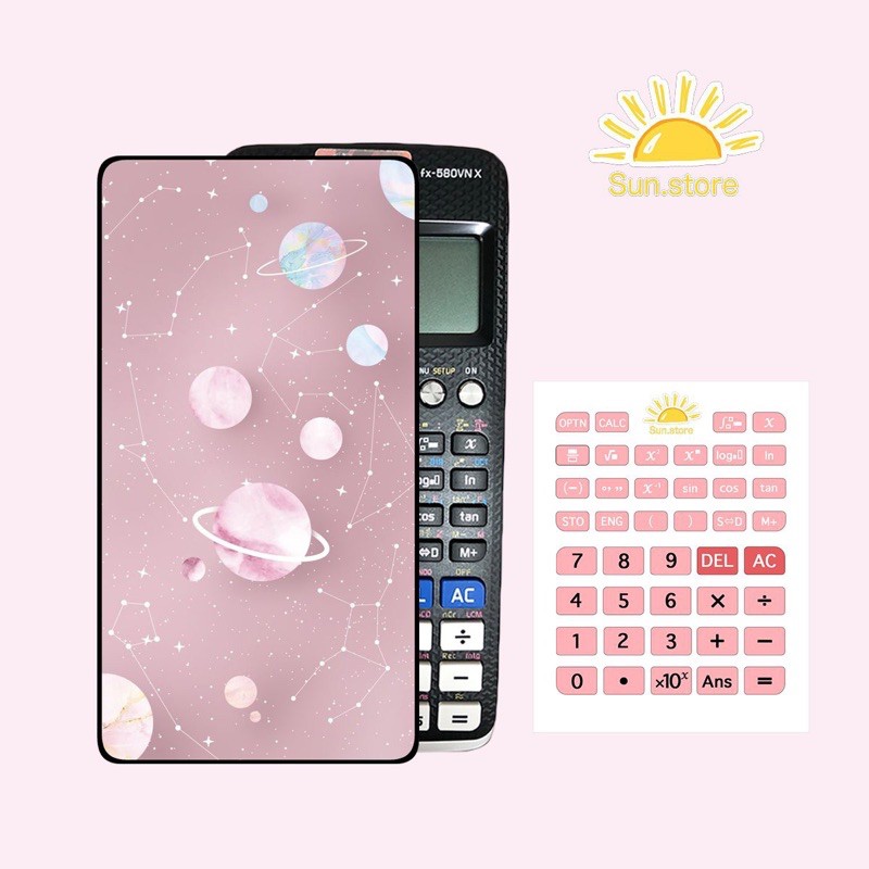 Sticker decal dán máy tính casio/vinacal có in theo yêu cầu