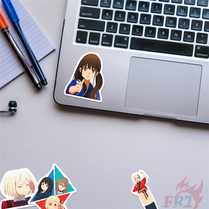 Bộ 100 Cái ❉ Nhãn Dán Dòng Lycoris Recoil ❉ Sticker Dán Hành Lý, Ván Trượt, Laptop