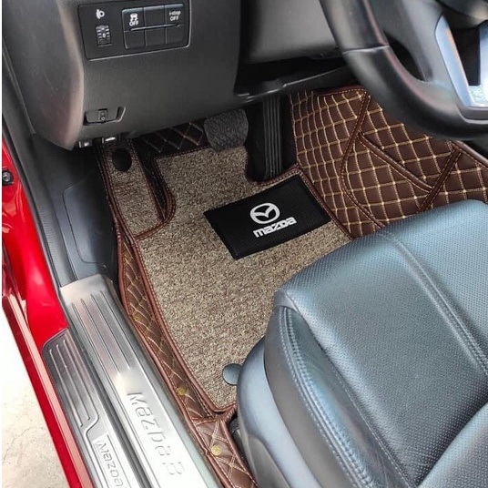 Thảm lót sàn ô tô 5D 6D cho Mazda 3, CX30 đời 2020- 2022 thảm da cao cấp không mùi không thấm nước phủ kín 90% sàn xe