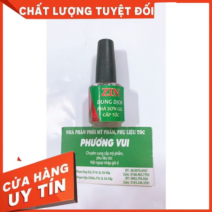 Phá gel nhanh -GIÁ RẺ- ZIN, nước phá gel, dung dịch phá gel cấp tốc tiết kiệm thời gian, đơn giản dễ sử dụng 15ml dạnước