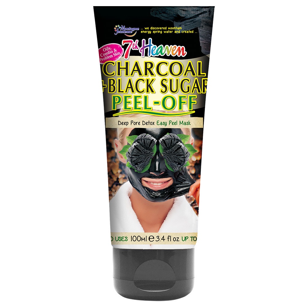Mặt nạ lột than hoạt tính và đường đen Charcoal Black Sugar Peel-Off 7th Heaven