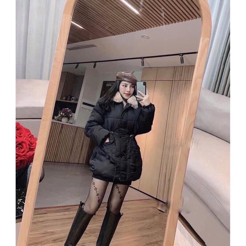 Áo khoác phao nữ cổ lông siệu mịn,dây rút triết eo cao cấp của Hottgirl Secret mẫu mới nhất 2021 đã về chị em ơi | BigBuy360 - bigbuy360.vn