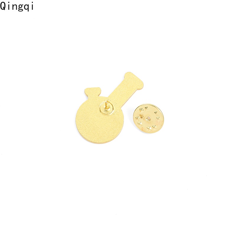 Miss Zoe Huy hiệu cài tóc thiết kế hình dạng ống nghiệm họa tiết hoa hoạt hình đáng yêu