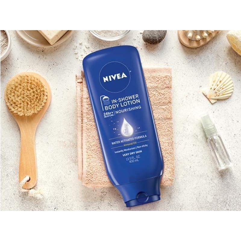 (HÀNG MỸ)Dưỡng thể cho da khô dùng khi tắm Nivea In-Shower Body Lotion